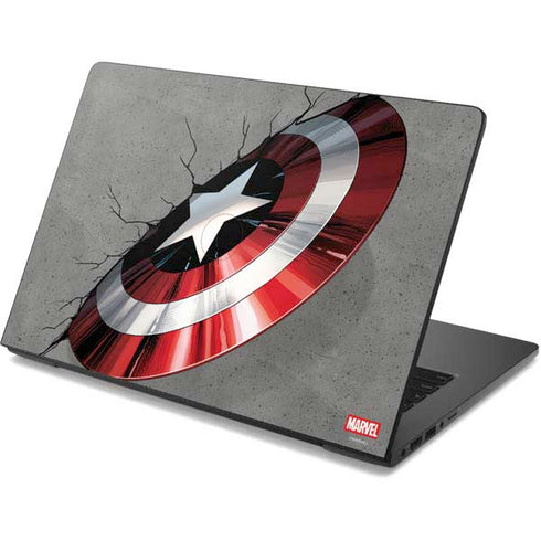 Marvel Captain America Shield Break Dell Chromebook Skin