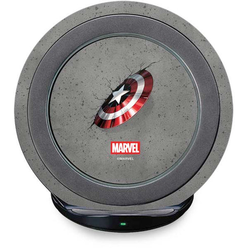 Marvel Captain America Shield Break Fast Charge Wireless Charging Stand Skin