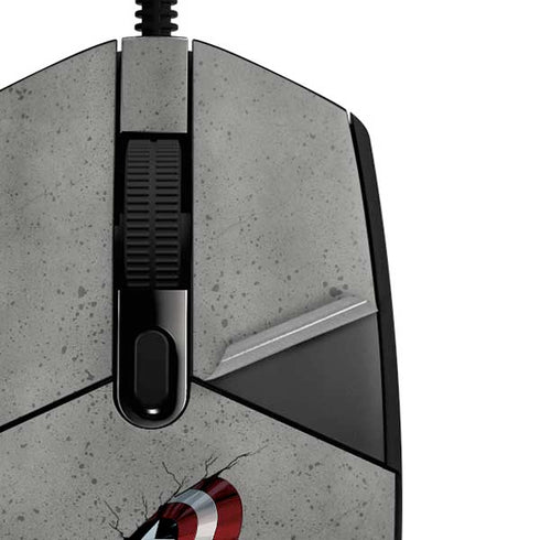 Marvel Captain America Shield Break G203 Prodigy RGB Wired Gaming Mouse Skin