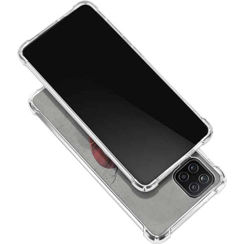 Marvel Captain America Shield Break Galaxy A12 Clear Case