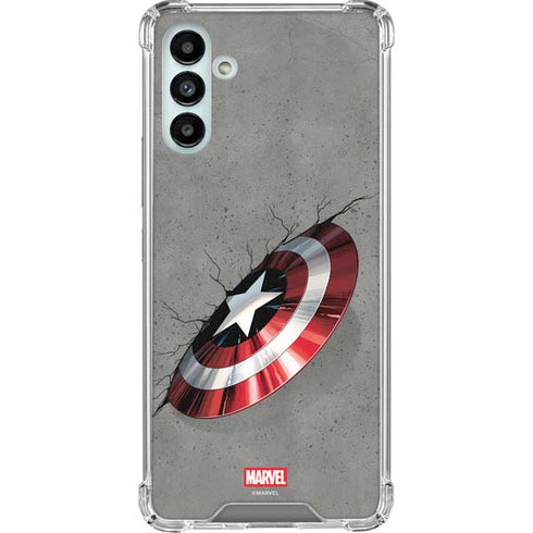 Marvel Captain America Shield Break Galaxy A13 5G Clear Case