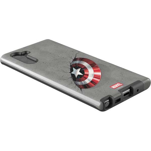 Marvel Captain America Shield Break Galaxy Note 10 Pro Case
