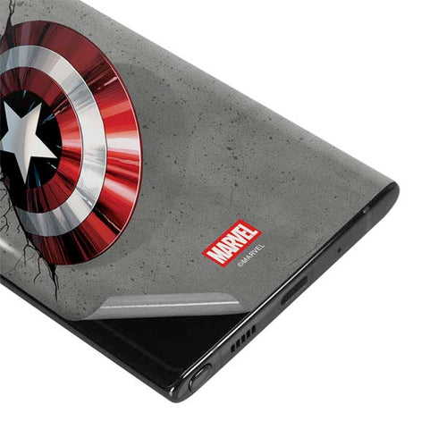 Marvel Captain America Shield Break Galaxy Note 10 Skin