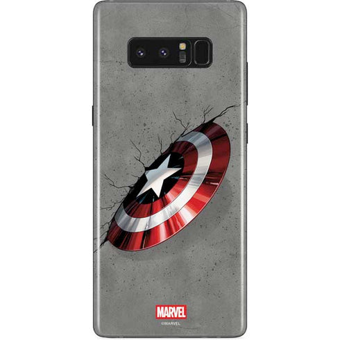 Marvel Captain America Shield Break Galaxy Note 8 Skin