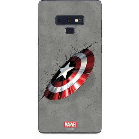 Marvel Captain America Shield Break Galaxy Note 9 Skin