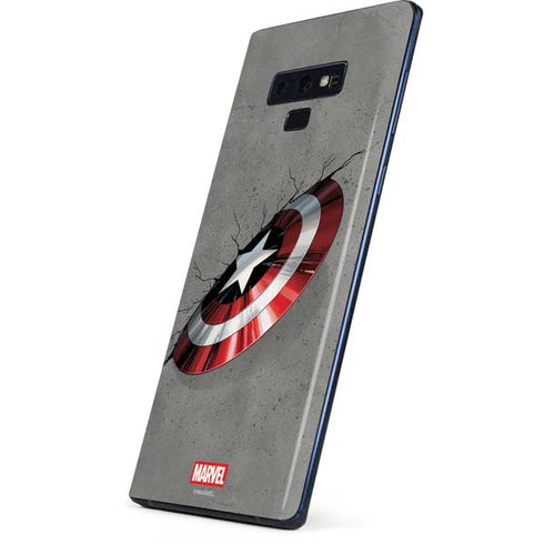 Marvel Captain America Shield Break Galaxy Note 9 Skin