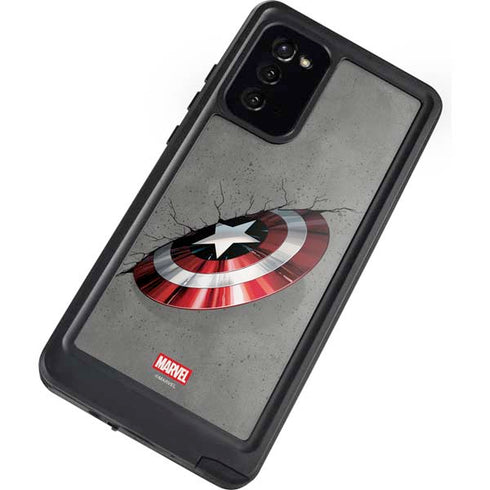 Marvel Captain America Shield Break Galaxy Note20 5G Waterproof Case