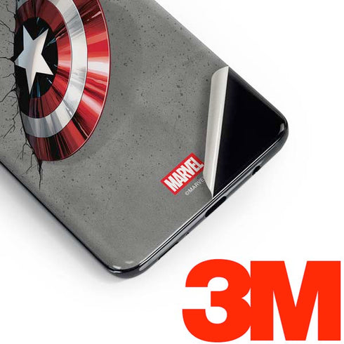 Marvel Captain America Shield Break Galaxy S10 Plus Skin