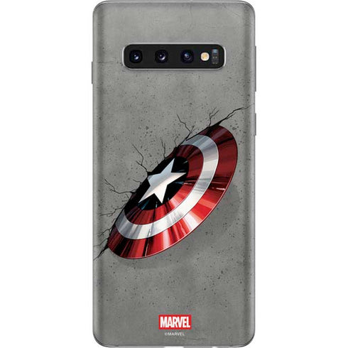 Marvel Captain America Shield Break Galaxy S10 Skin