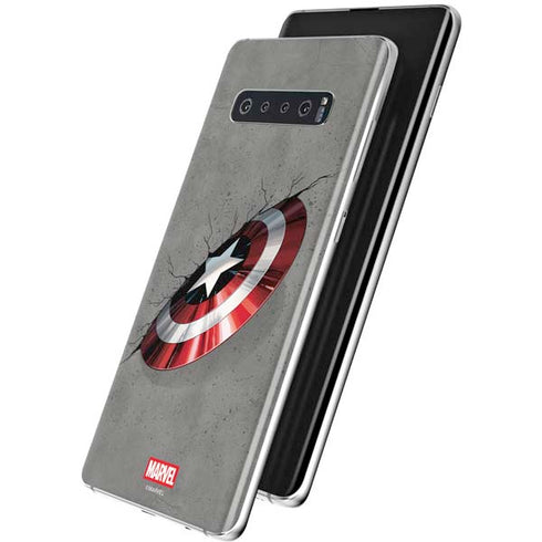 Marvel Captain America Shield Break Galaxy S10 Skin