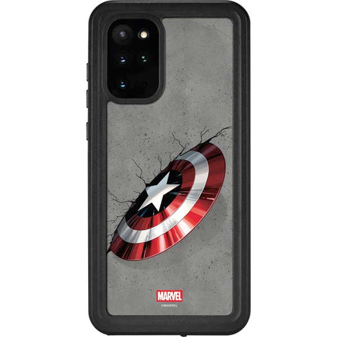 Marvel Captain America Shield Break Galaxy S20 Plus Waterproof Case