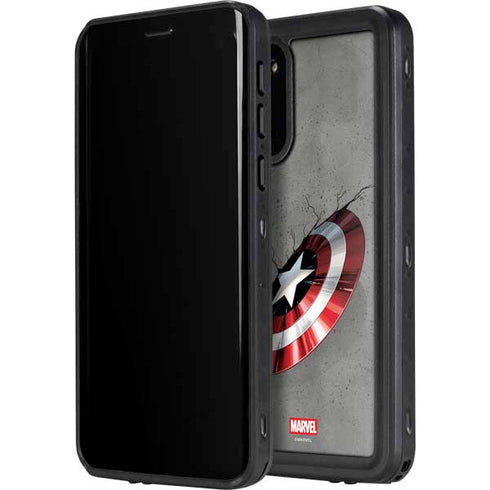 Marvel Captain America Shield Break Galaxy S20 Waterproof Case