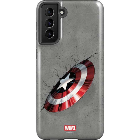 Marvel Captain America Shield Break Galaxy S21 Plus 5G Pro Case