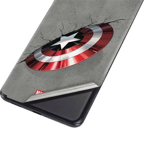 Marvel Captain America Shield Break Galaxy S21 Plus 5G Skin