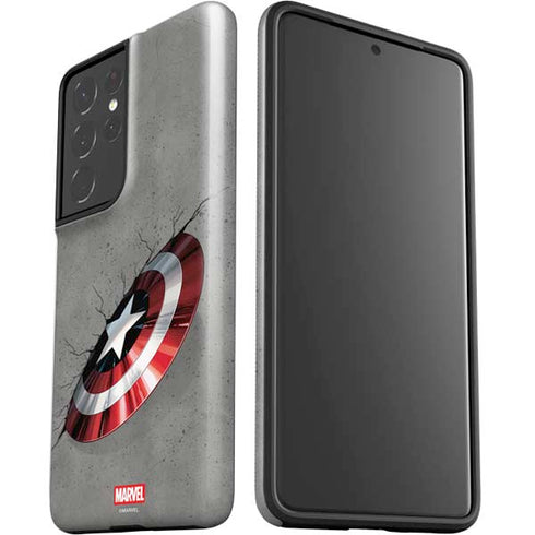 Marvel Captain America Shield Break Galaxy S21 Ultra 5G Pro Case