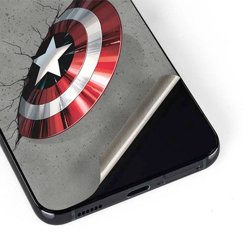Marvel Captain America Shield Break Galaxy S22 Plus Skin