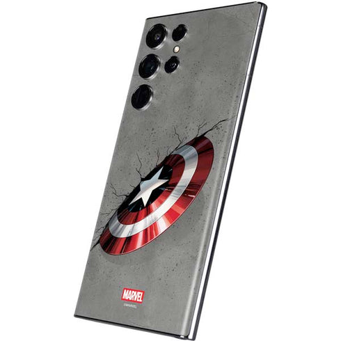 Marvel Captain America Shield Break Galaxy S22 Ultra Skin