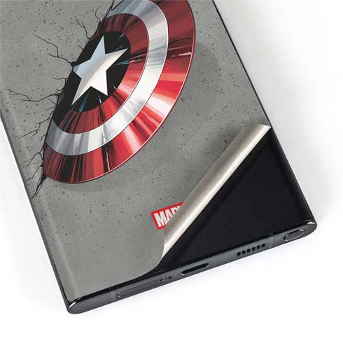 Marvel Captain America Shield Break Galaxy S22 Ultra Skin