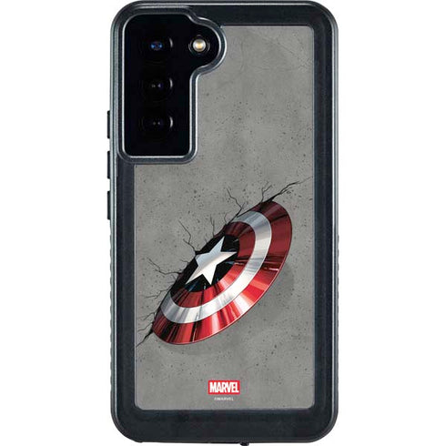 Marvel Captain America Shield Break Galaxy S23 Plus Waterproof Case