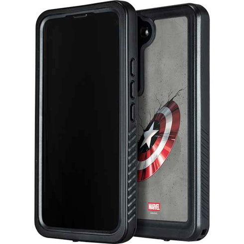 Marvel Captain America Shield Break Galaxy S23 Plus Waterproof Case