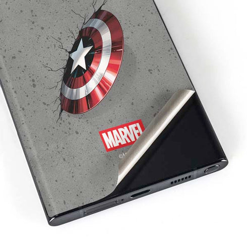 Marvel Captain America Shield Break Galaxy S23 Ultra Skin