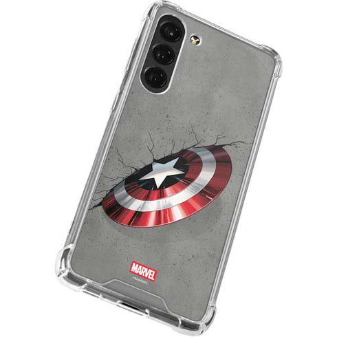 Marvel Captain America Shield Break Galaxy S24 FE Clear Case