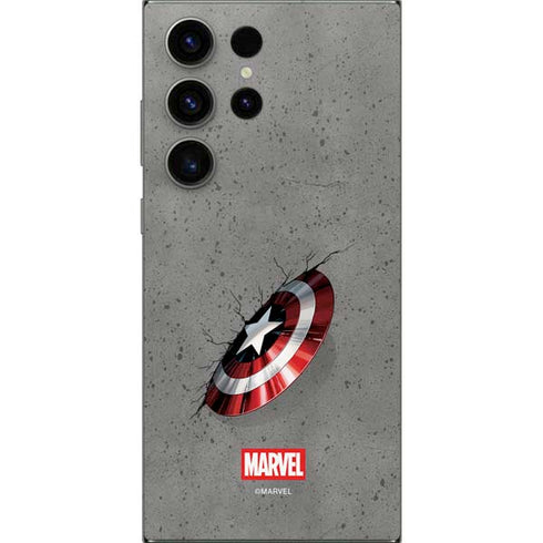 Marvel Captain America Shield Break Galaxy S24 Ultra Skin