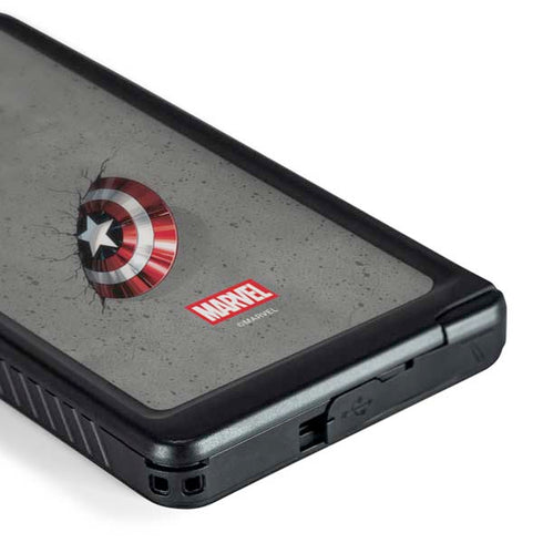 Marvel Captain America Shield Break Galaxy S24 Ultra Waterproof Case