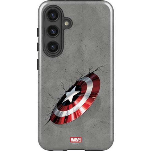 Marvel Captain America Shield Break Galaxy S25 Plus Impact Case