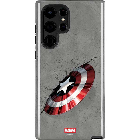 Marvel Captain America Shield Break Galaxy S25 Ultra Impact Case