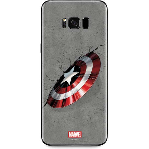 Marvel Captain America Shield Break Galaxy S8 Plus Skin