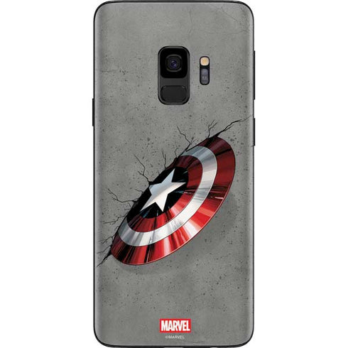 Marvel Captain America Shield Break Galaxy S9 Skin