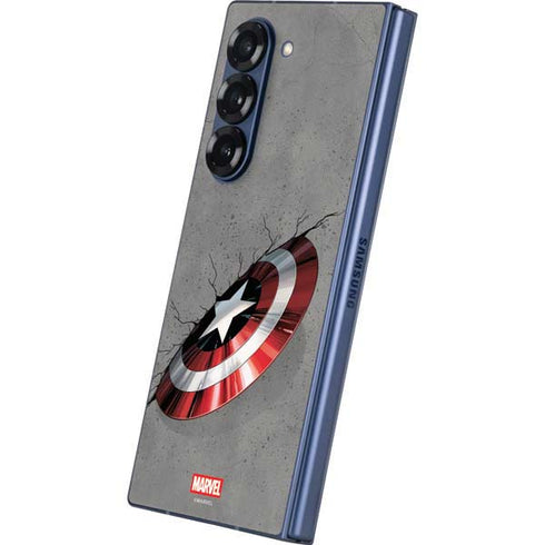 Marvel Captain America Shield Break Galaxy Z Fold6 Skin
