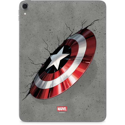 Marvel Captain America Shield Break Apple iPad Pro Skin