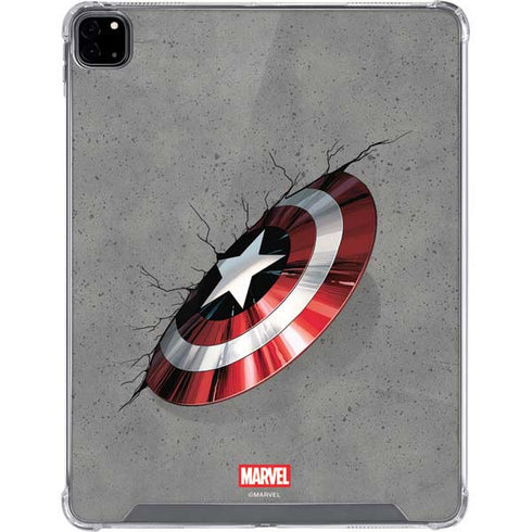 Marvel Captain America Shield Break iPad Pro 12.9in (2020) Clear Case