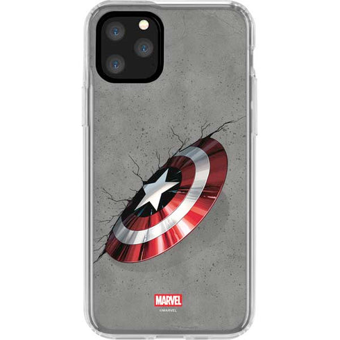 Marvel Captain America Shield Break iPhone 11 Pro Clear Case