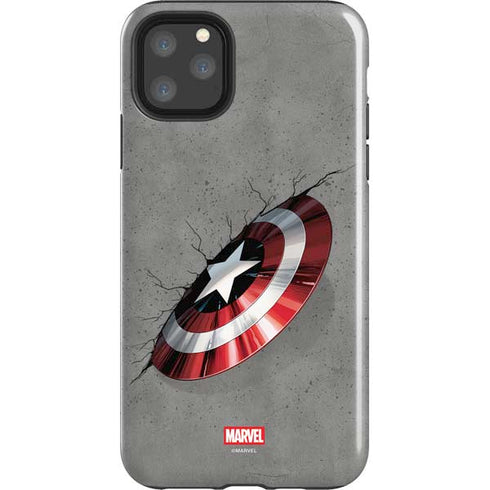 Marvel Captain America Shield Break iPhone 11 Pro Max Impact Case