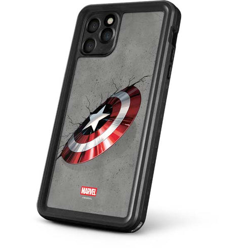 Marvel Captain America Shield Break iPhone 11 Pro Max Waterproof Case