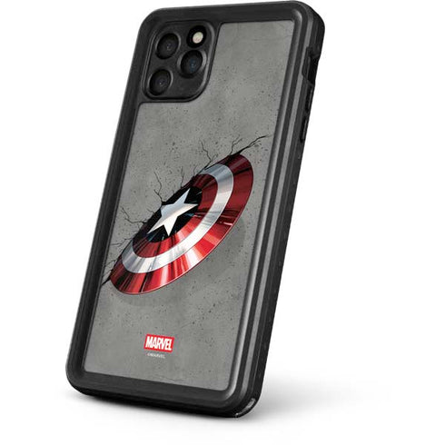 Marvel Captain America Shield Break iPhone 11 Pro Waterproof Case