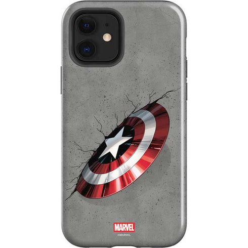 Marvel Captain America Shield Break iPhone 12 Impact Case