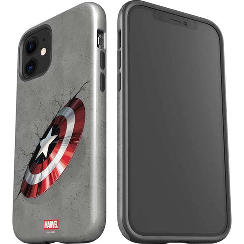 Marvel Captain America Shield Break iPhone 12 Impact Case