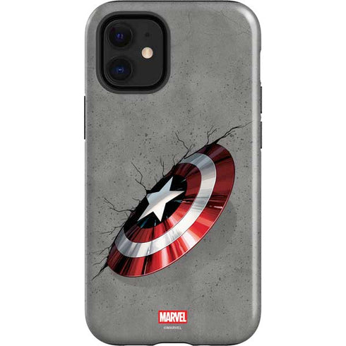 Marvel Captain America Shield Break iPhone 12 Mini Impact Case