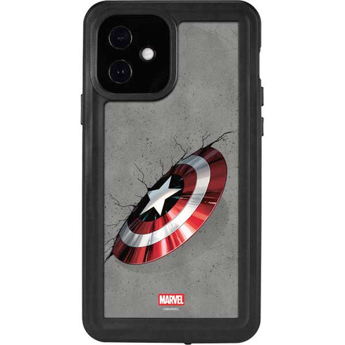 Marvel Captain America Shield Break iPhone 12 Waterproof Case