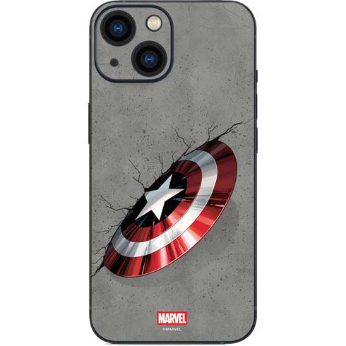 Marvel Captain America Shield Break iPhone 13 Mini Skin