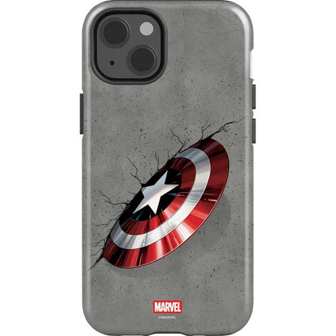 Marvel Captain America Shield Break iPhone 14 Impact Case