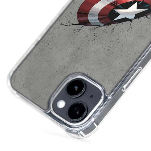 Marvel Captain America Shield Break iPhone 14 MagSafe Case
