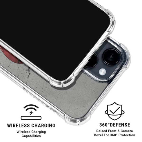 Marvel Captain America Shield Break iPhone 14 Plus Clear Case