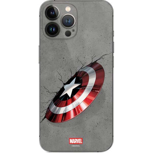 Marvel Captain America Shield Break iPhone 14 Pro Max Skin