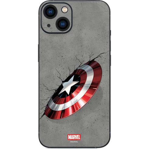 Marvel Captain America Shield Break iPhone Skins