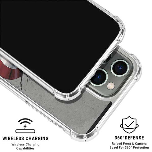 Marvel Captain America Shield Break iPhone 15 Pro Clear Case